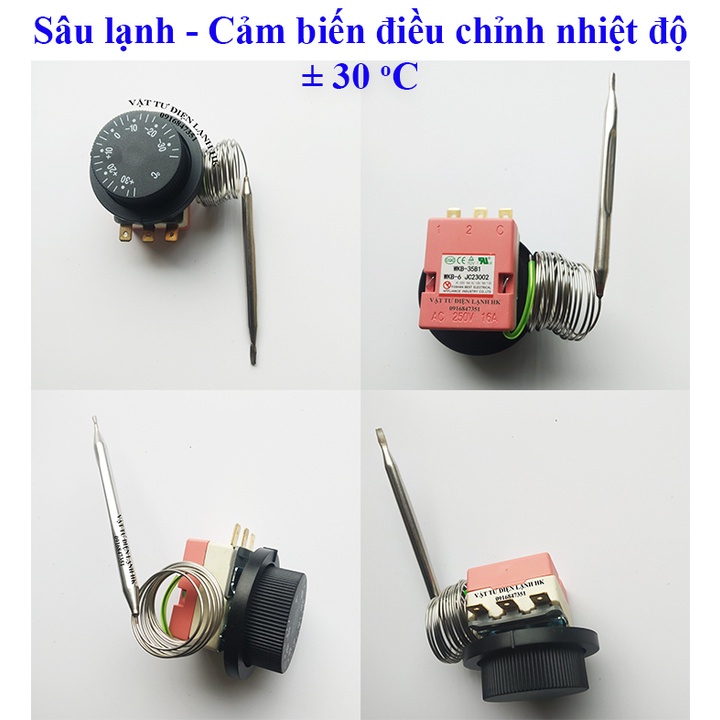 Sâu Lạnh - Cảm biến điều chỉnh nhiệt âm dương 30 độ Rơ le relay sensor