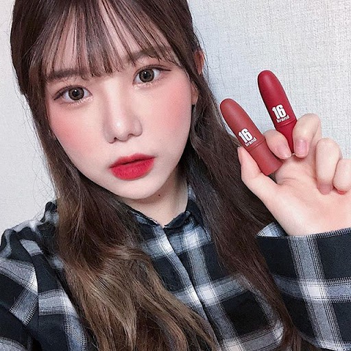 Son 16 Brand sixteen chu edition son ống bơ- màu đỏ cherry almondbản nude của son mac Ruby woo | BigBuy360 - bigbuy360.vn