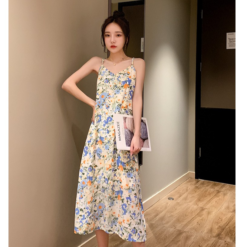 Đầm Hoa Phong Cách Hàn Quốc Xinh Xắn Cho Nữ | BigBuy360 - bigbuy360.vn