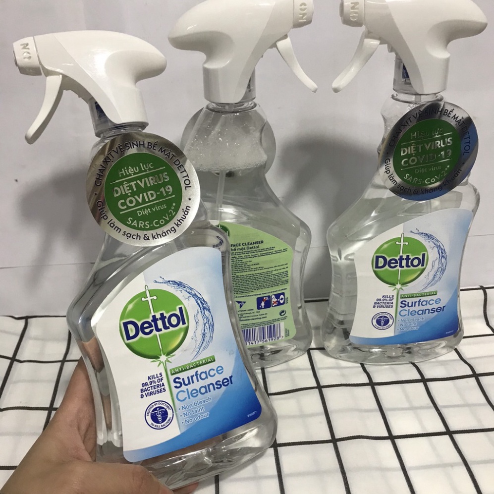 CHAI XỊT KHỬ KHUẨN 99% BỀ MẶT DETTOL 500ML