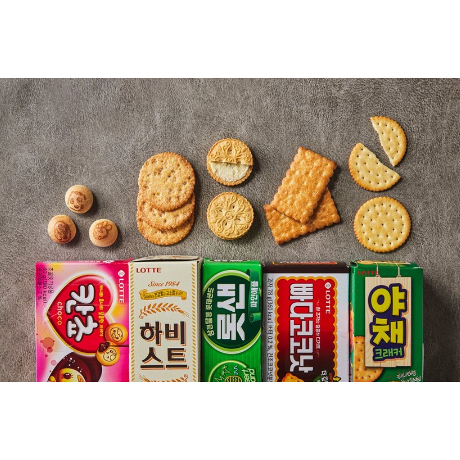 [LOTTE] SET ĂN VẶT LOTTE ĐẶC BIỆT 315g - [롯데] 비스켓 기획상품 315g