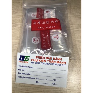 Móng Nối, Móng Úp Size 0-9 ( Bịch 500 Móng)