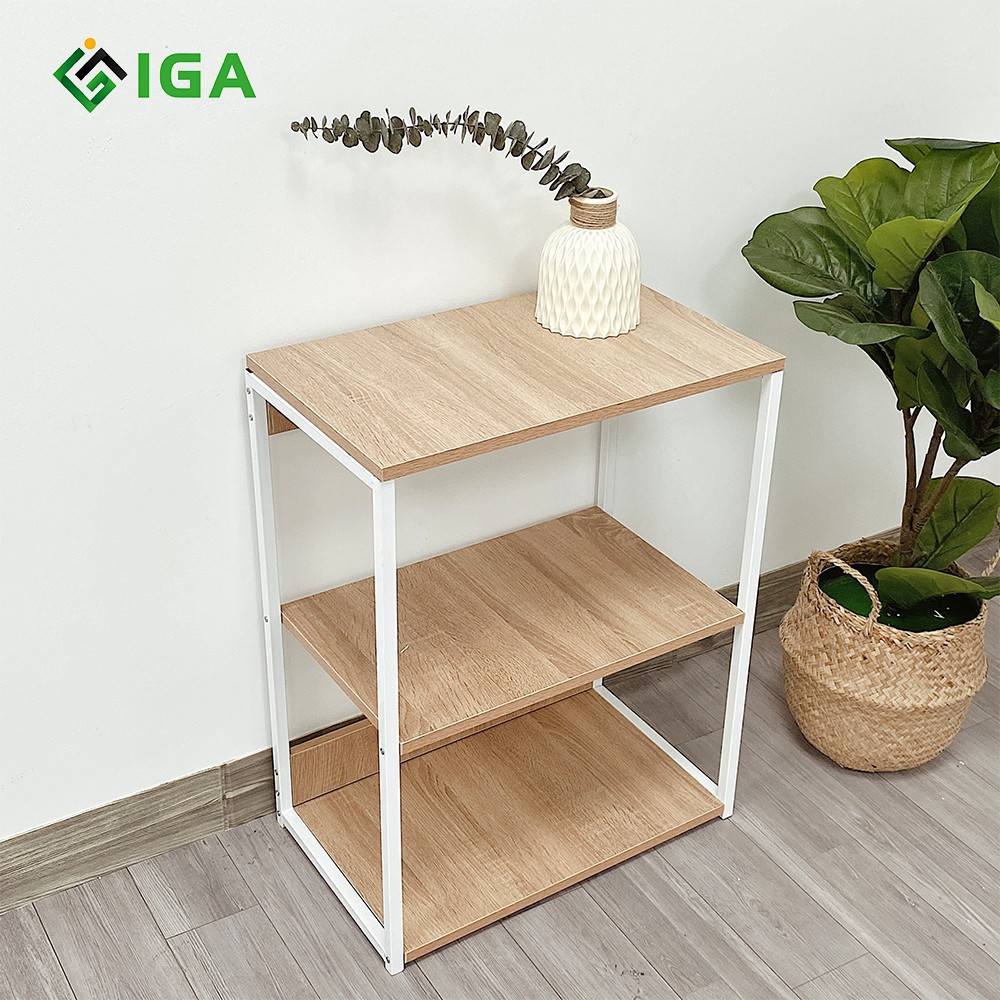 Kệ Nhà Bếp Bobu Hiện Đại Sắp Xếp Phòng Bếp GM05 khung trắng