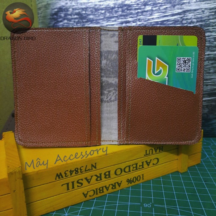 Combo 5 ví da handmade mini bỏ túi nhỏ gọn (giá sỉ) Dragon Bird Wallet