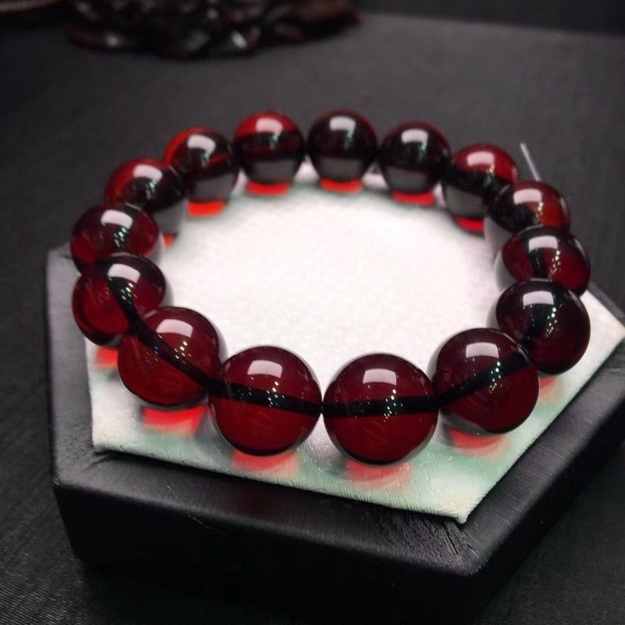 Vòng Tay Chuỗi Hạt Màu Hổ Phách Ba Và Ba Lớp Phong Cách Baltic han 8.18