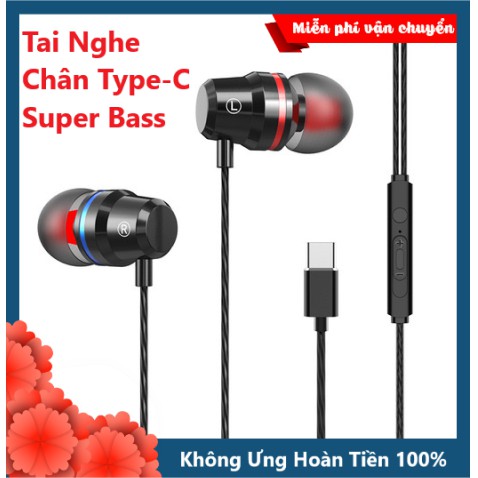 Tai Nghe Có Dây Type-C EV2019 Chân Căm Type-C Âm Thanh Super Bass Cao Cấp