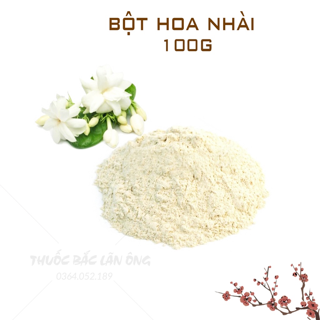 Bột hoa nhài hữu cơ 100g (Bột hoa lài nguyên chất, thanh lọc cơ thể, ngừa oxy hóa)