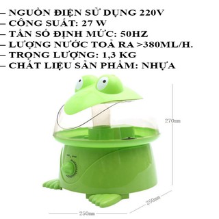 phun sương con ếch