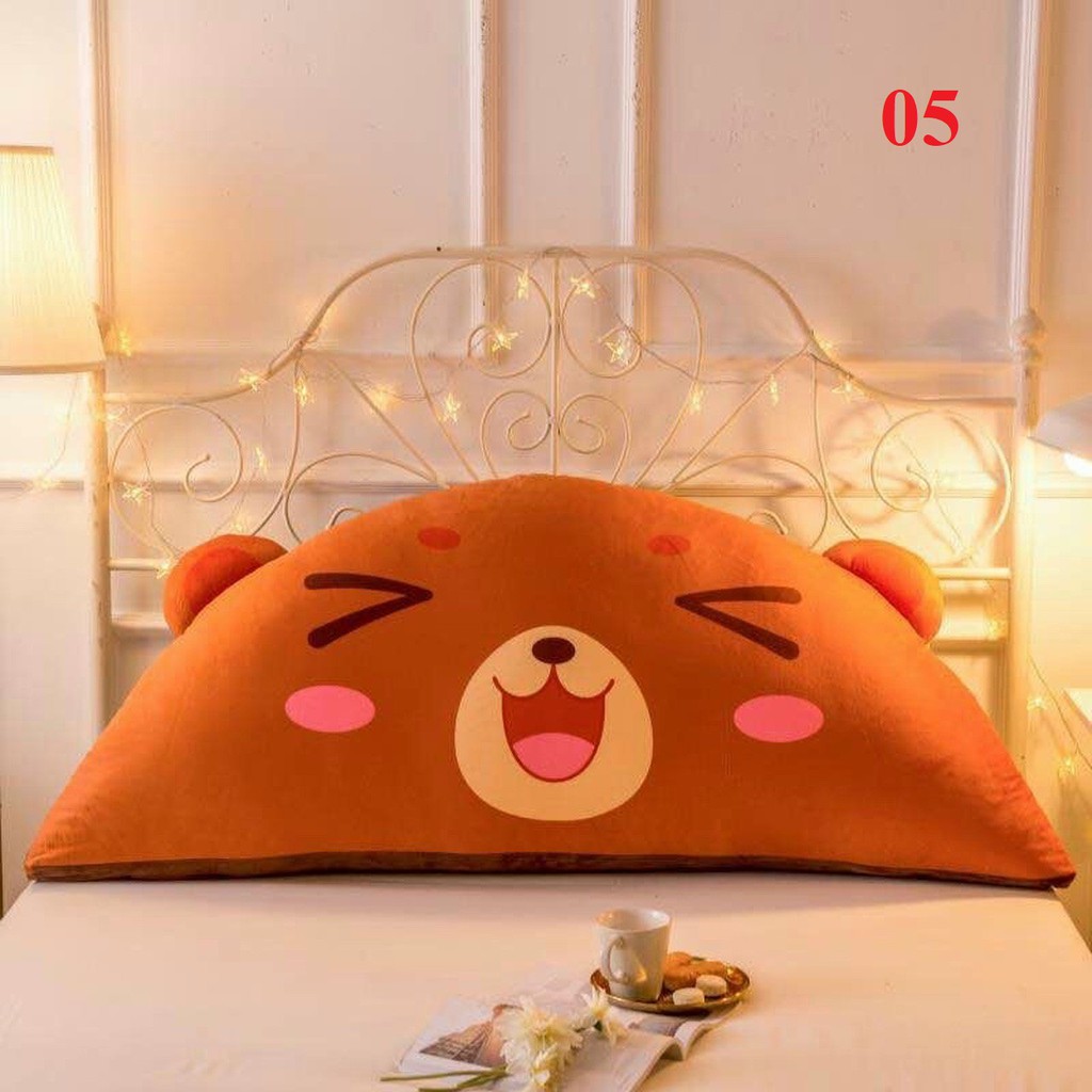 Gối tựa kê đầu giường cute size 1m5x65 sẵn hàng (ảnh chụp thật sản phẩm) được chọn mẫu