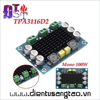 Mạch khuếch đại âm thanh ClassD Mono 100W -Không chiết áp