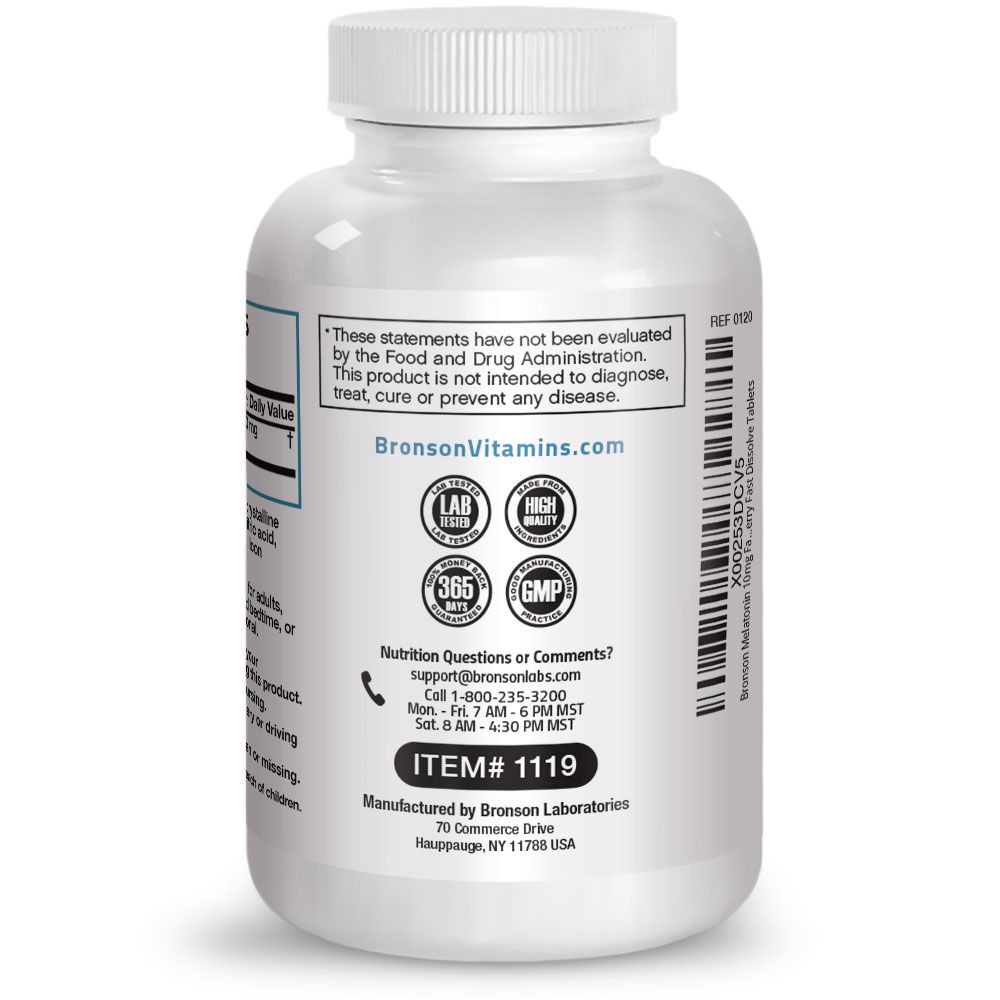 Organic Melatonin Fast Dissolve 10mg  - 100 viên Mỹ - Giúp ngủ ngon