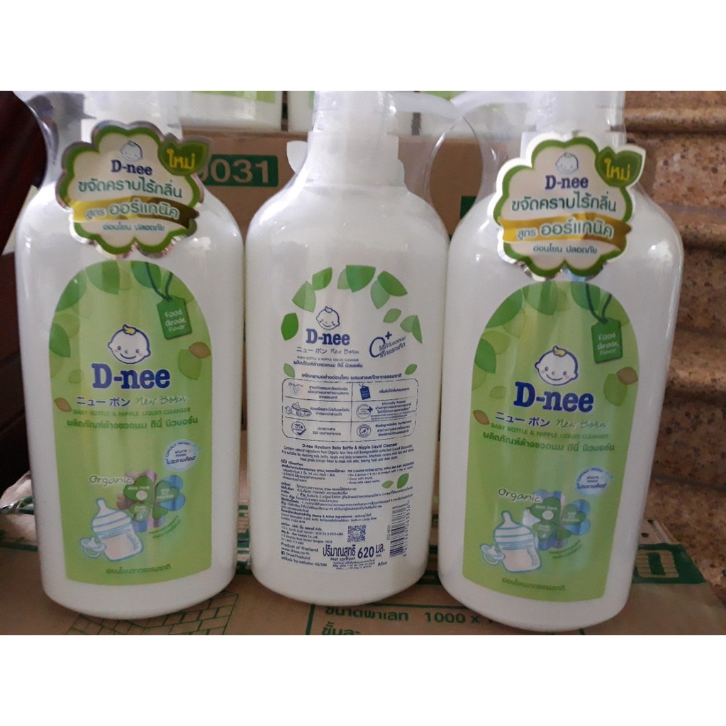 Nước rửa bình sữa Dnee dạng chai 620ml