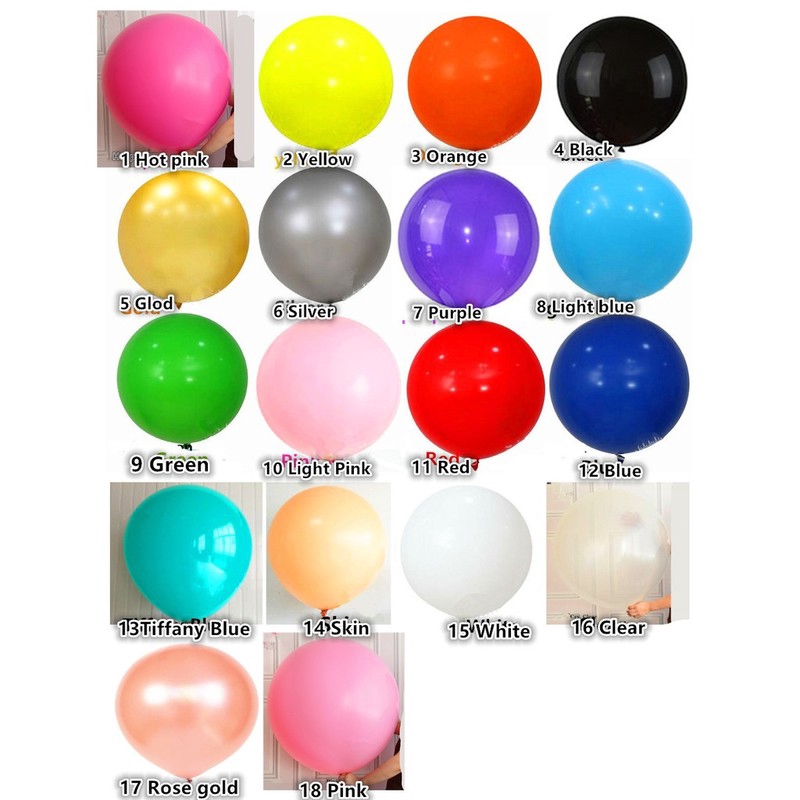 Bong bóng cao su thời trang nhiều màu 36 inch