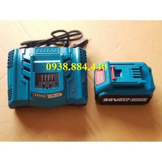 COMBO SẠC NHANH,PIN 20V/4AH TOTAL TFCLI2003TFBLI2002 - TFCLI2003TFBLI2002