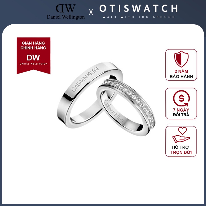 Nhẫn cặp đôi Calvin Klein Hook Ring - Nhẫn CK Authentic, thẻ tag, bill check Code