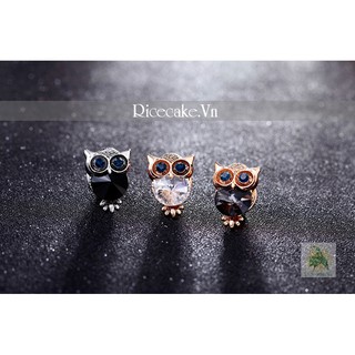 Phụ kiện ghim cài áo cú mèo mini đính đá