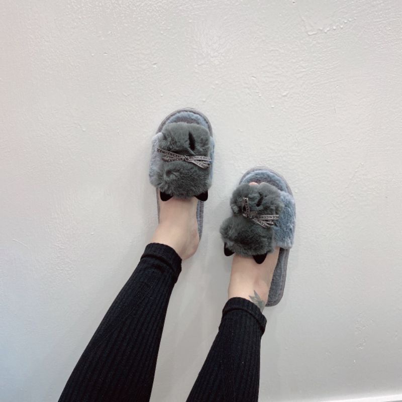Dép lông hình hồ ly