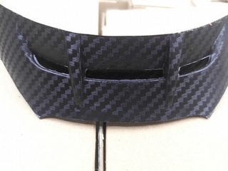 Đuôi gió nón bảo hiểm vân carbon