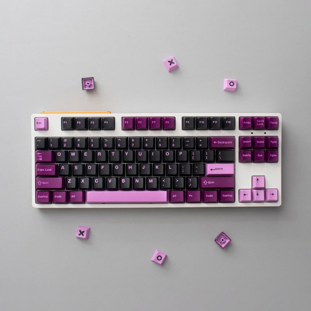 AiFei Black Lotus keycaps cherry profile Double Shot ABS keycap 171keys
