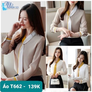 Áo Sơ Mi Áo kiểu Cao Cấp Tay Dài