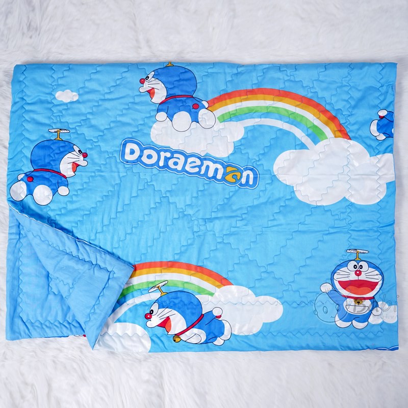 Chăn Mền Cotton PoLy Họa Tiết Doremon