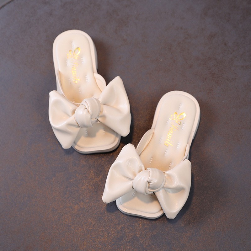 Giày dép mũi vuông quai nơ cho bé gái G829