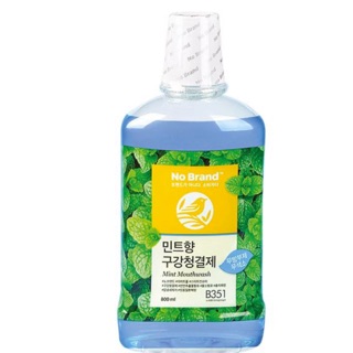 Nước Súc Miệng Hương Bạc Hà No Brand 800ml( Hàn Quốc)