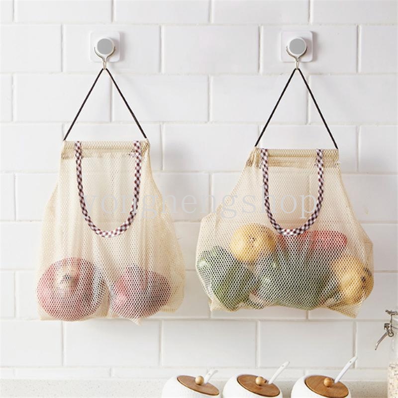 Túi Lưới Đựng Rau Củ Quả Dùng Nhiều Lần Thoáng Khí Có Thể Tái Sử Dụng