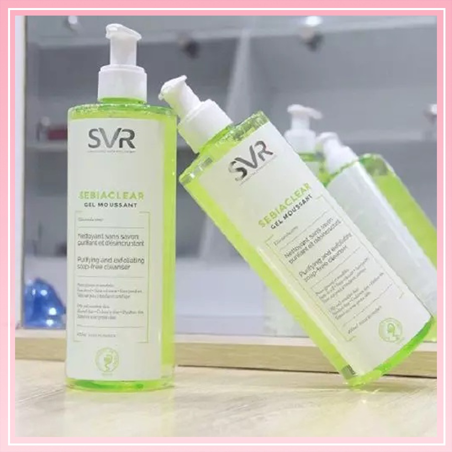 Sữa Rửa Mặt SVR Sebiaclear Gel Moussant - Dành Cho Da Dầu Mụn & Da Nhạy Cảm