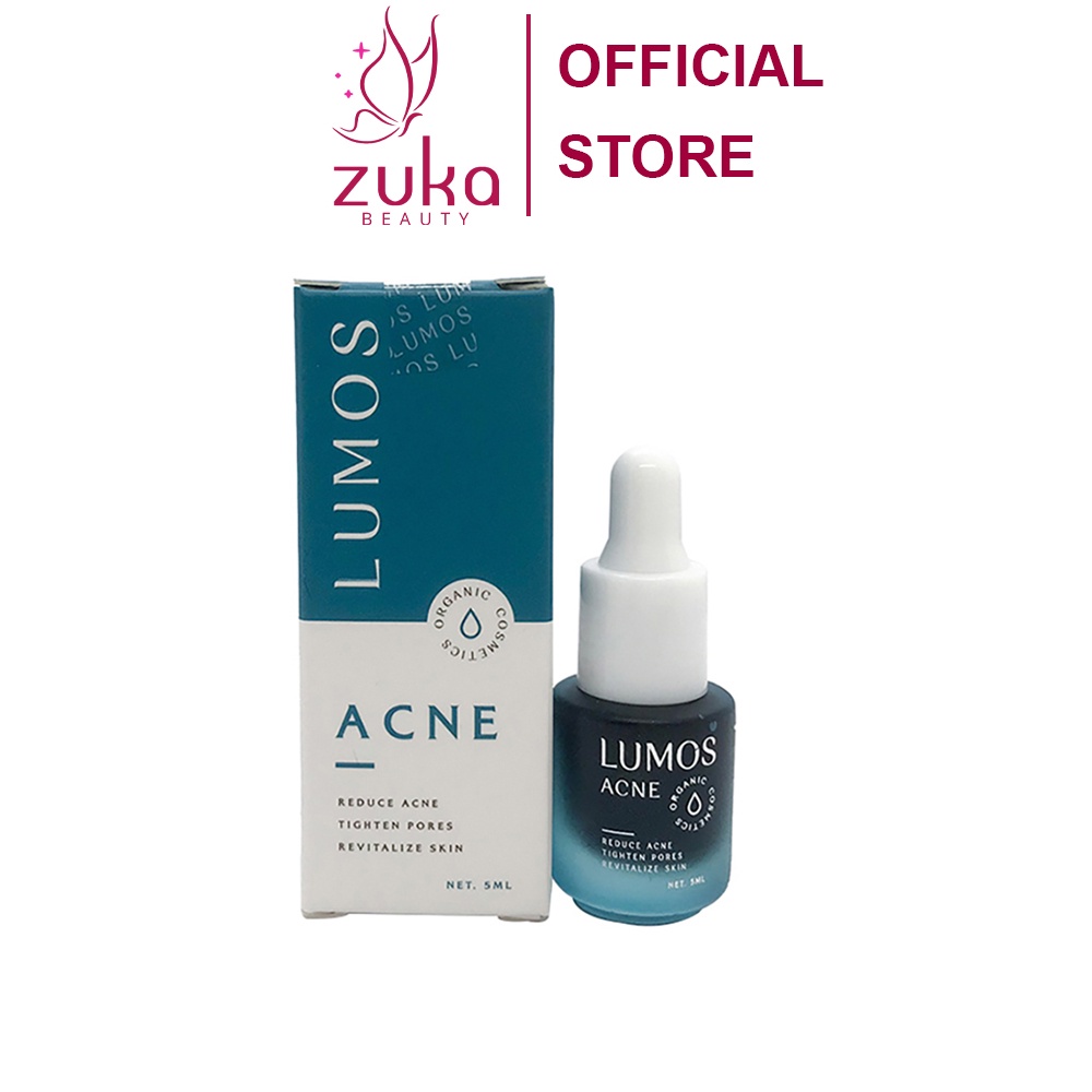 Serum ngừa mụn Lumos Acne 5ml Zuka Beauty từ thảo mộc ngừa thâm mụn se khít lỗ chân lông