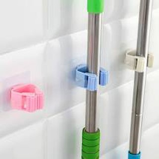 Móc Dán Tường Kẹp Giữ Chổi