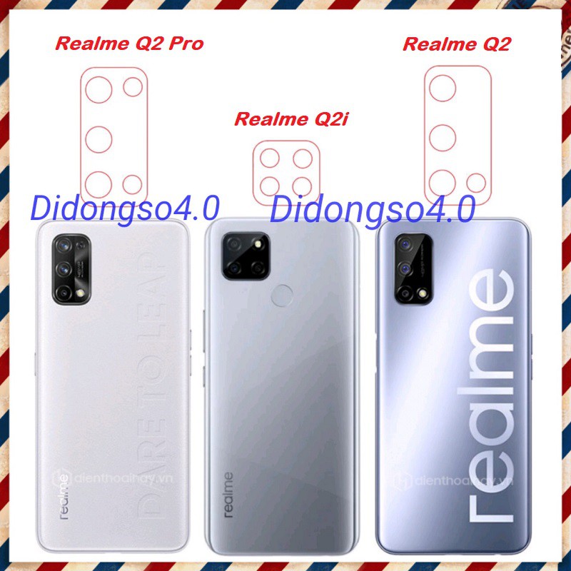 Dán cường lực bảo vệ camera cho Realme Q2/ Q2i/ Q2 Pro