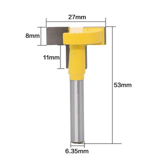 Mũi phay gỗ rãnh T, cốt 6.35mm