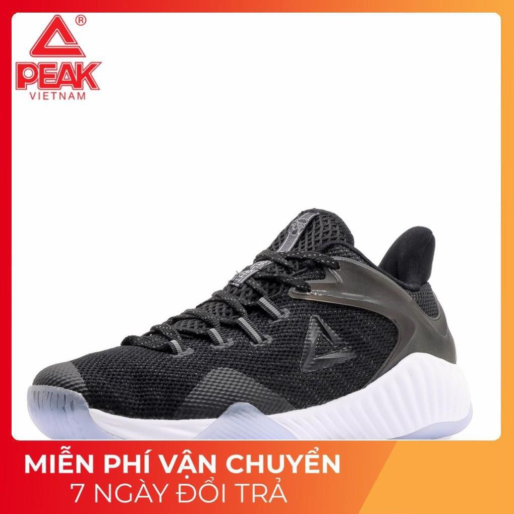 Giày bóng rổ PEAK Basketball Ultra Light STA E92041A – Đen Trắng XỊN 2020 new