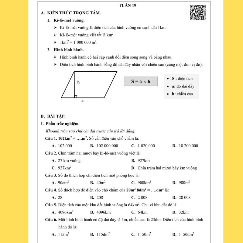 Sách - Bài Tập Tuần Toán 4 - Tập 2 (1 cuốn)