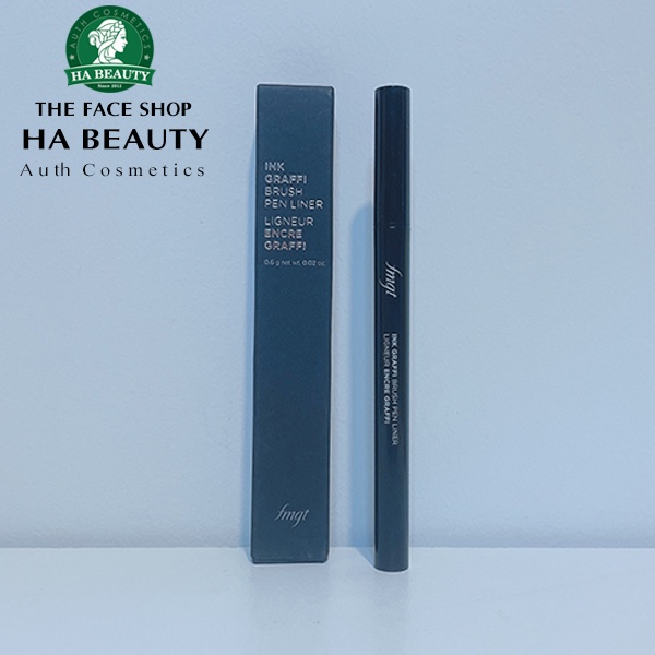 Bút kẻ mắt nước không trôi chống nước chống lem đầu cọ mảnh The Face Shop Ink Graffi Brush Pen Liner 12g