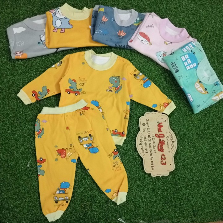 Bộ Nỉ Bông Dầy Ấm Cho Bé Trai Bé Gái Loại 1