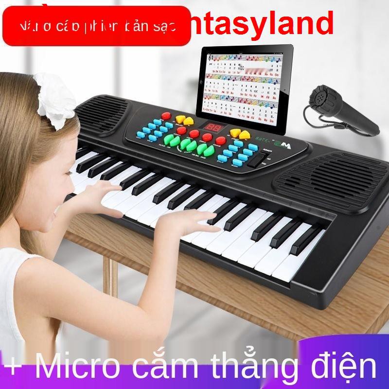 piano điện tử cho trẻ em mới bắt đầu giới thiệu về bé đa chức năng thiết bị âm nhạc 61 phím đồ chơi trai và gái 3 t