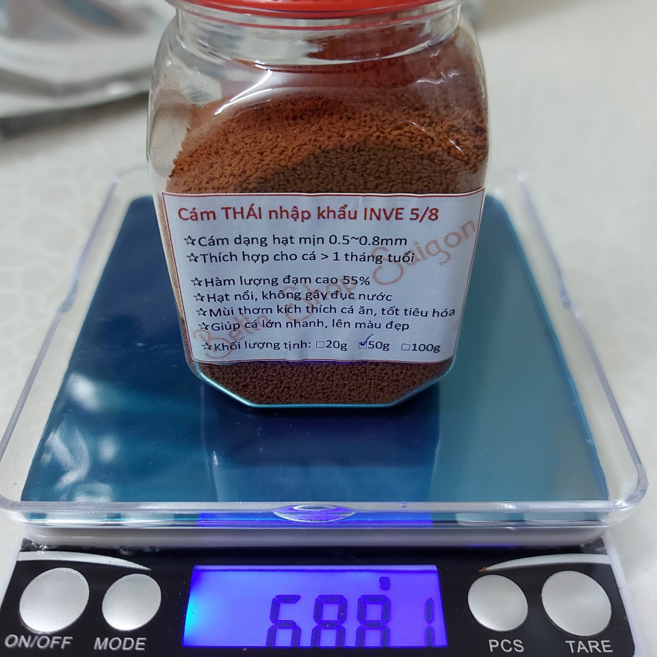 Cám Thái INVE 5/8 (50g) | Thức ăn cao cấp cho cá Betta & Guppy