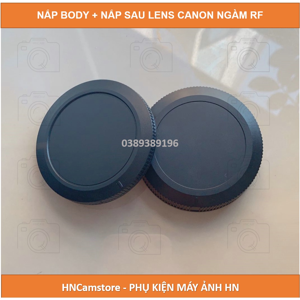 BỘ NẮP BODY VÀ NẮP SAU LENS DÙNG CHO MÁY ẢNH CANON MIRRORLESS RF