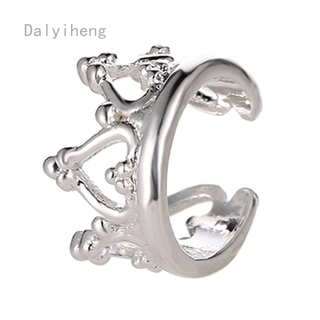 1 bông tai hình chữ u không xỏ lỗ đính pha lê