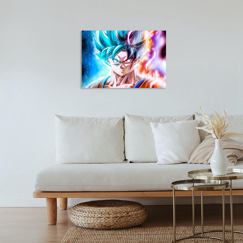 Bộ tranh đính đá tự làm hình Goku Dragon Ball trang trí nhà cửa