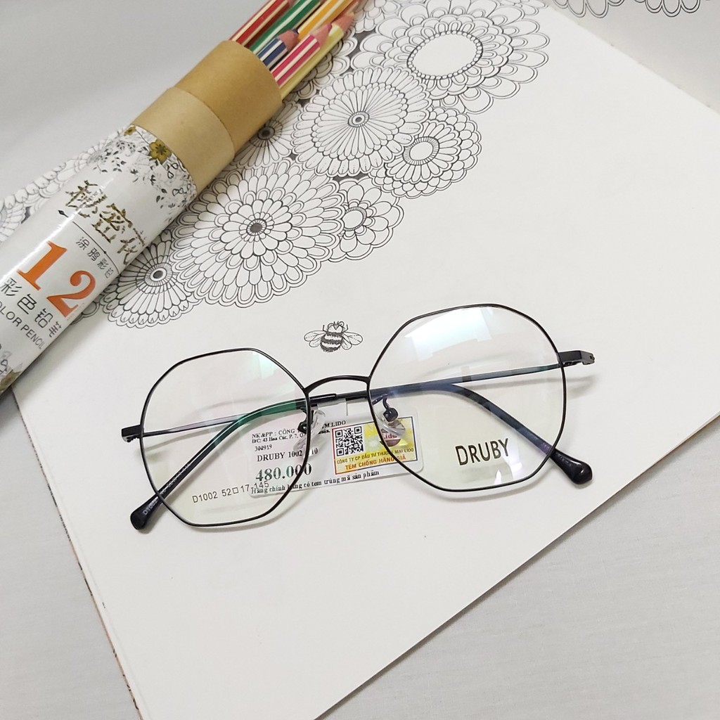 Gọng Kính Nhật Titanium DRUBY Made In Japan