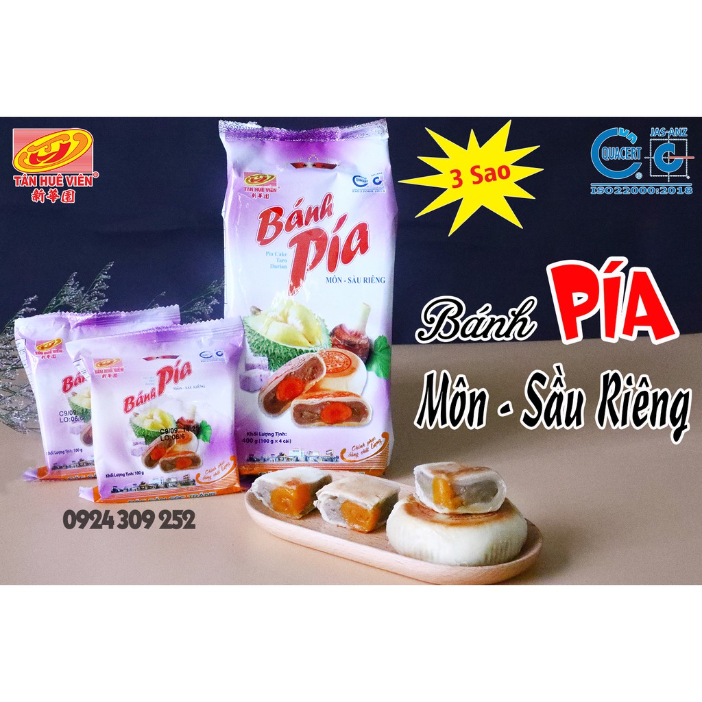 Bánh Pía khoai môn sầu riêng 3 sao Tân Huê Viên