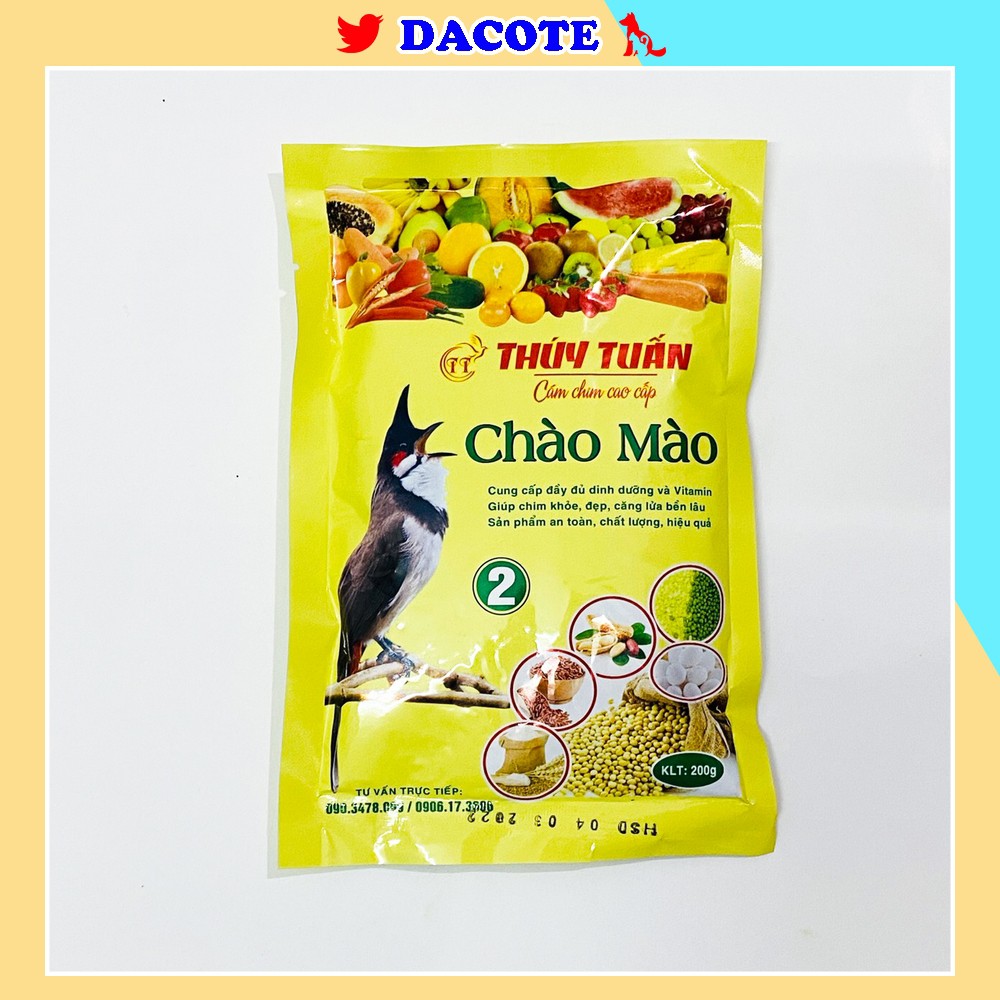 Cám chim chào mào Thúy Tuấn số 2 cao cấp 200gram - Cám chào mào Thúy Tuấn cao cấp