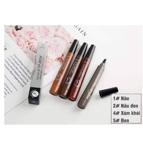 (Bán Buôn Sỉ) Bút Kẻ Lông Mày Phẩy Sợi 4D Chống Nước Lâu Trôi Dành Cho Nữ