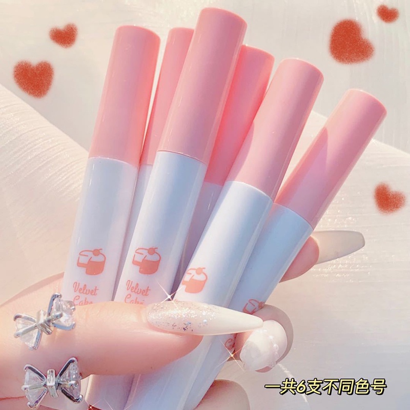 Set 6 cây son lì Muge Leen mèo trắng nội địa trung