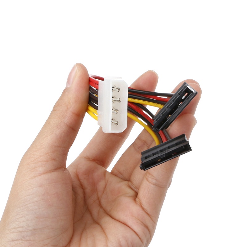 Dây Cáp Chia Nguồn 4 Pin Male Sang Dual 15 Pin ATA Female