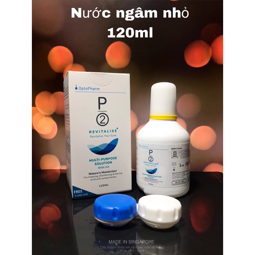 Dung dịch ngâm Lens P2 MPS 360ml, 120ML Và nhỏ mắt P2 10ml chính hãng Singapore