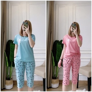 Đồ bộ nữ mặc nhà chất liệu vải thun Cotton 100% Bộ đồ nữ cotton mặc nhà cao cấp